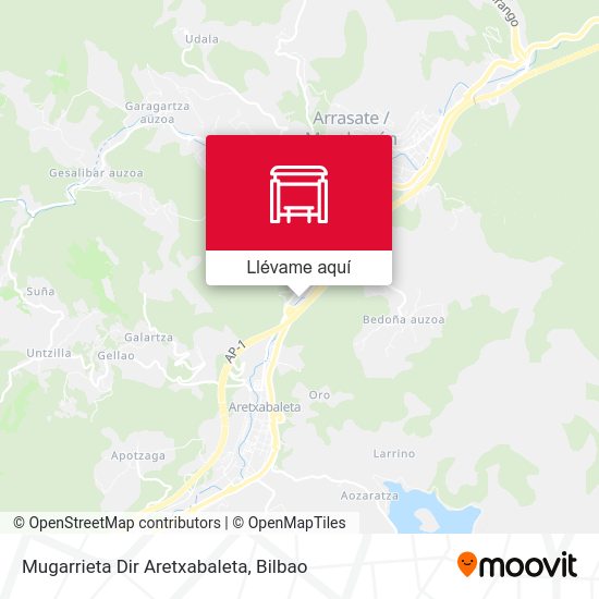 Mapa Mugarrieta Dir Aretxabaleta