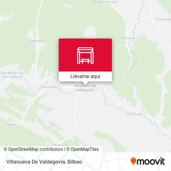 Mapa Villanueva De Valdegovia