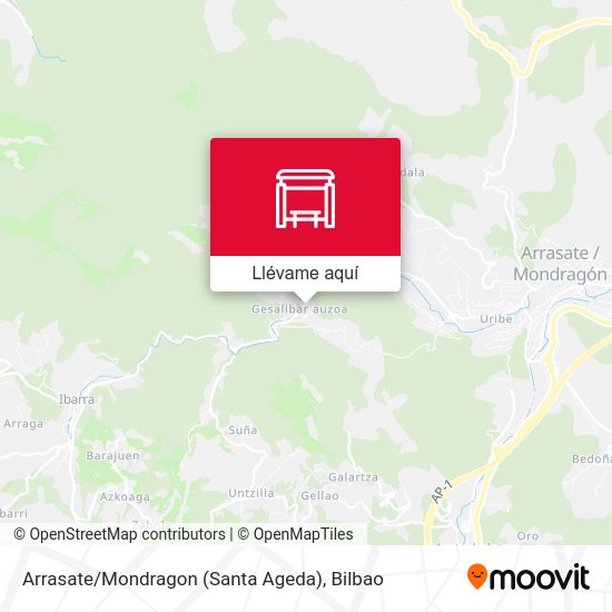 Mapa Arrasate / Mondragon (Santa Ageda)