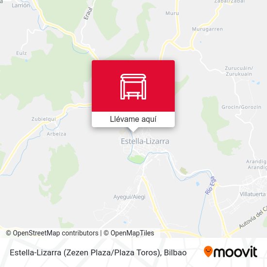 Mapa Estella-Lizarra (Zezen Plaza / Plaza Toros)