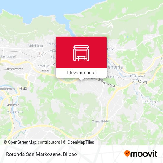 Mapa Rotonda San Markosene