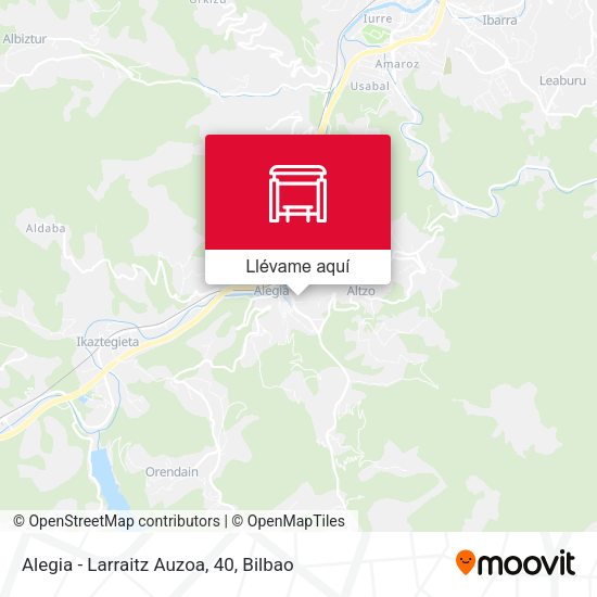 Mapa Alegia - Larraitz Auzoa, 40