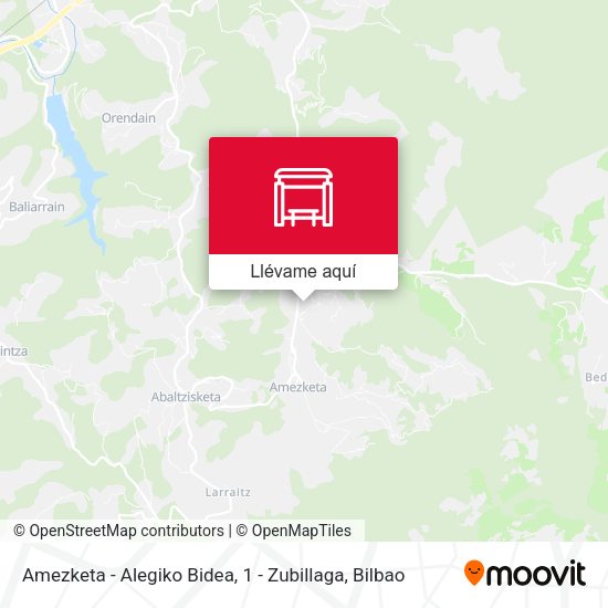 Mapa Amezketa - Alegiko Bidea, 1 - Zubillaga