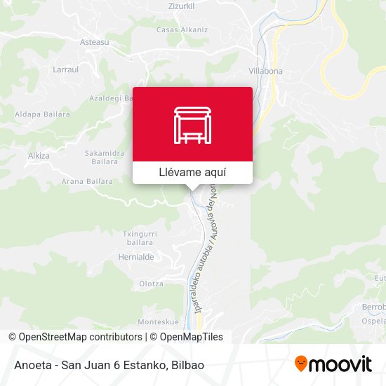 Mapa Anoeta - San Juan 6 Estanko