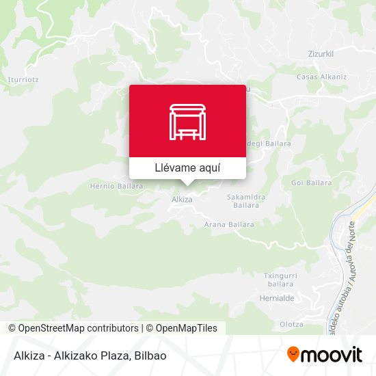Mapa Alkiza - Alkizako Plaza