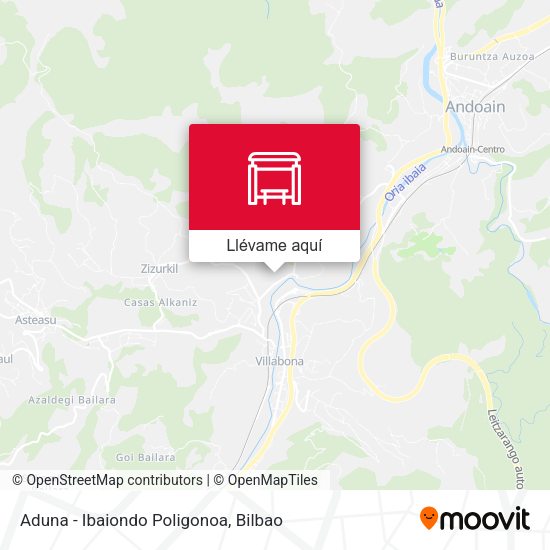 Mapa Aduna - Ibaiondo Poligonoa
