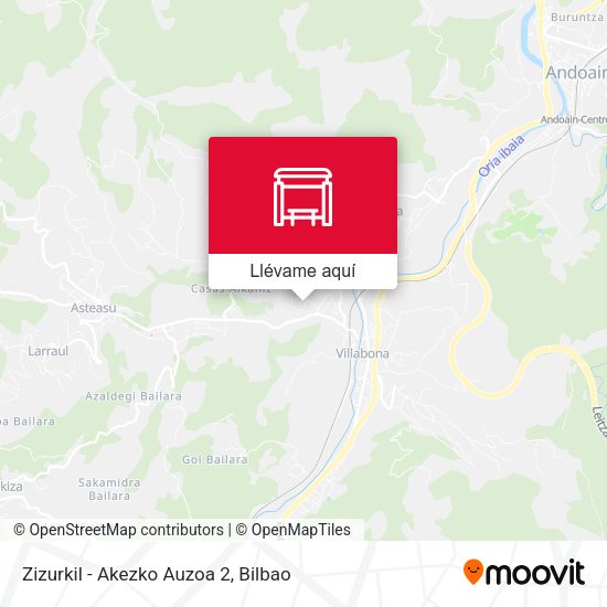 Mapa Zizurkil - Akezko Auzoa 2