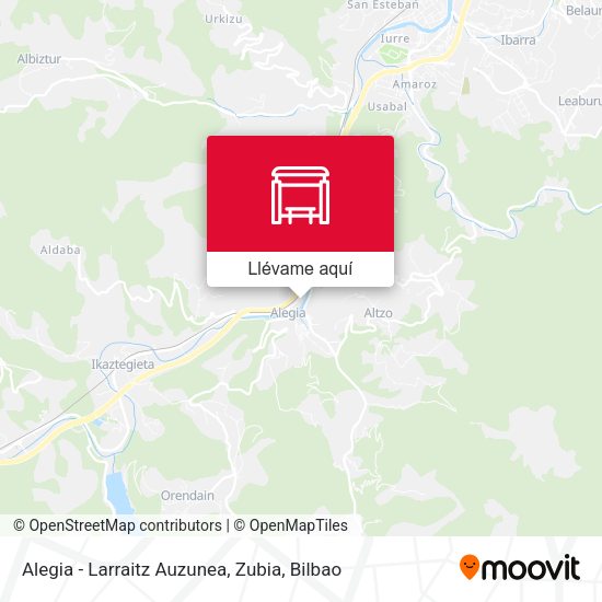 Mapa Alegia - Larraitz Auzunea, Zubia