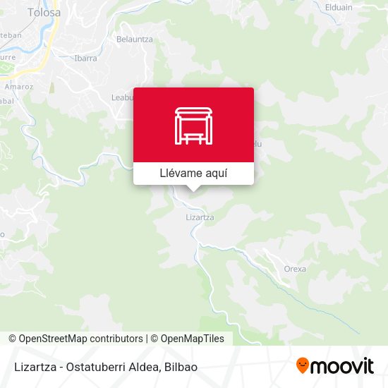 Mapa Lizartza - Ostatuberri Aldea