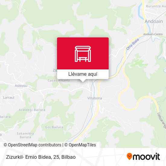 Mapa Zizurkil- Ernio Bidea, 25
