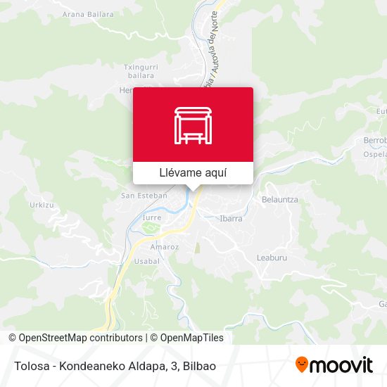 Mapa Tolosa - Kondeaneko Aldapa, 3
