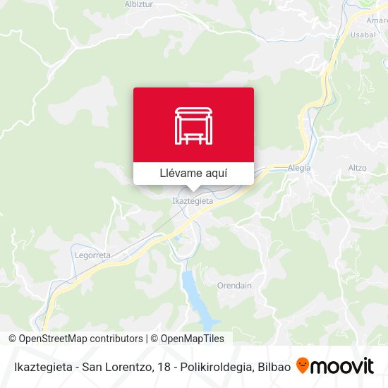 Mapa Ikaztegieta - San Lorentzo, 18 - Polikiroldegia