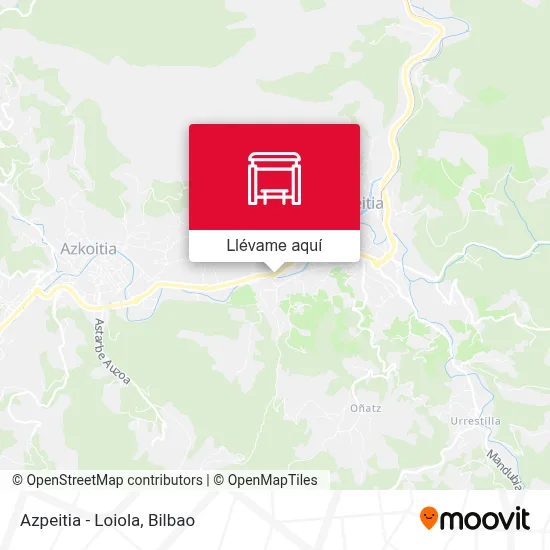 Mapa Azpeitia - Loiola