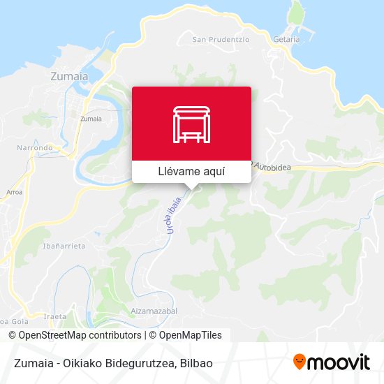 Mapa Zumaia - Oikiako Bidegurutzea