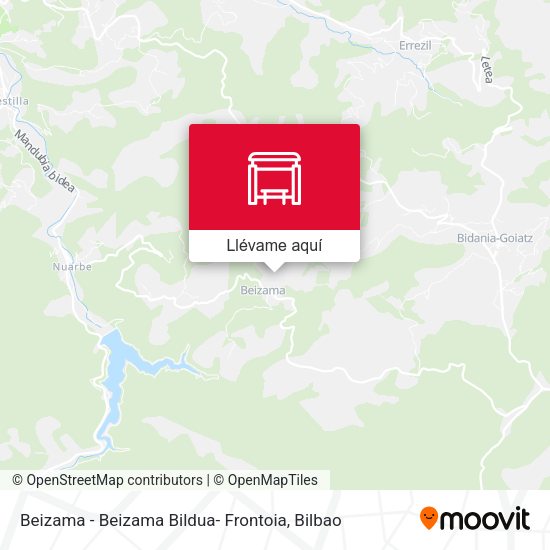 Mapa Beizama - Beizama Bildua- Frontoia