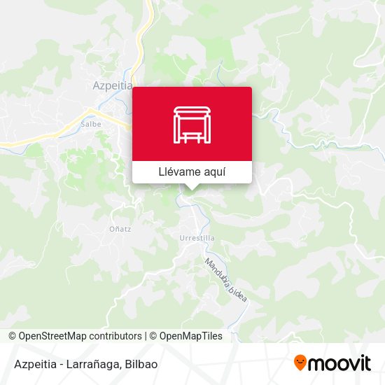 Mapa Azpeitia - Larrañaga