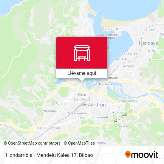 Mapa Hondarribia - Mendelu Kalea 17