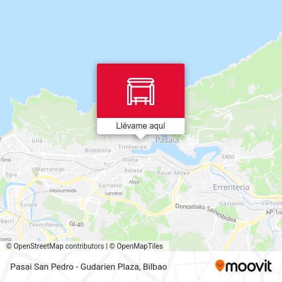 Mapa Pasai San Pedro - Gudarien Plaza