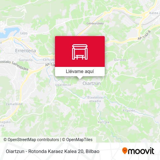 Mapa Oiartzun -  Rotonda Karaez Kalea 20