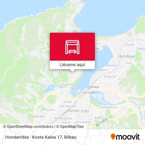 Mapa Hondarribia - Kosta Kalea 17