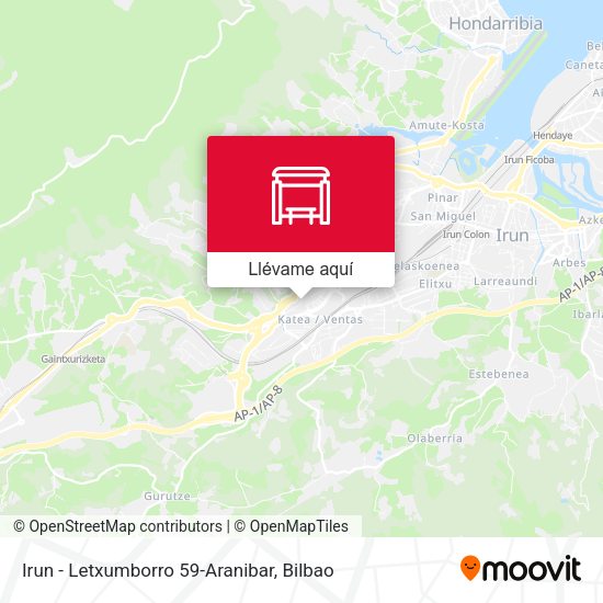 Mapa Irun - Letxumborro 59-Aranibar