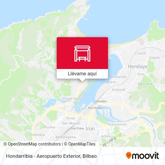 Mapa Hondarribia - Aeropuerto Exterior