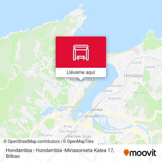 Mapa Hondarribia - Hondarribia -Minasoroeta Kalea 17