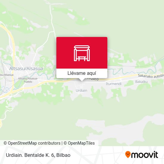 Mapa Urdiain. Bentalde K. 6