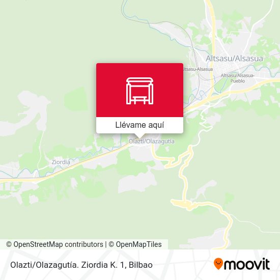 Mapa Olazti / Olazagutía. Ziordia K. 1