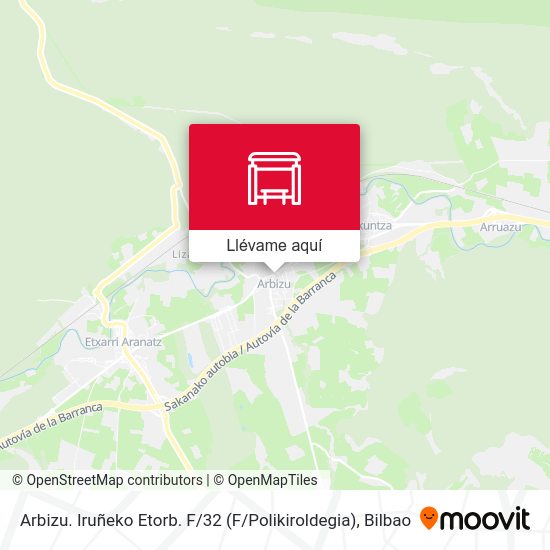 Mapa Arbizu. Iruñeko Etorb. F / 32 (F / Polikiroldegia)