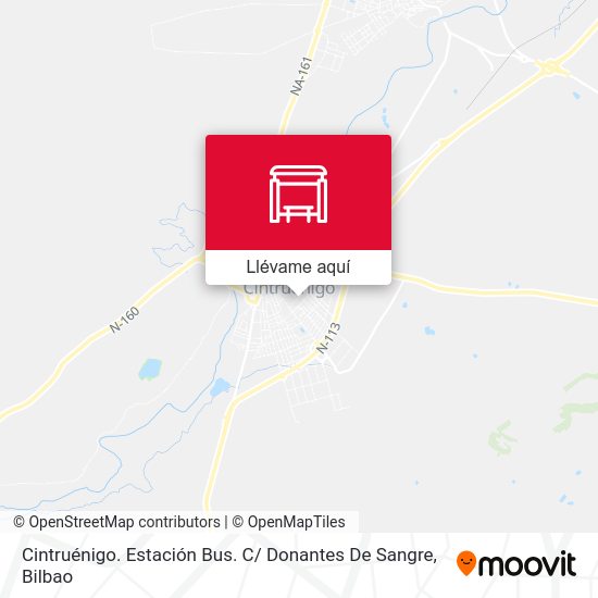 Mapa Cintruénigo. Estación Bus. C/ Donantes De Sangre