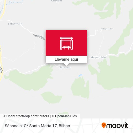 Mapa Sánsoain. C/ Santa María 17