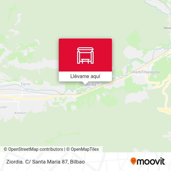 Mapa Ziordia. C/ Santa María 87