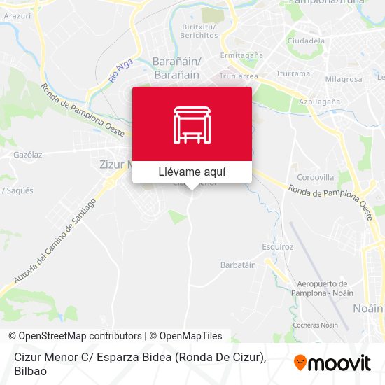 Mapa Cizur Menor  C/ Esparza Bidea (Ronda De Cizur)