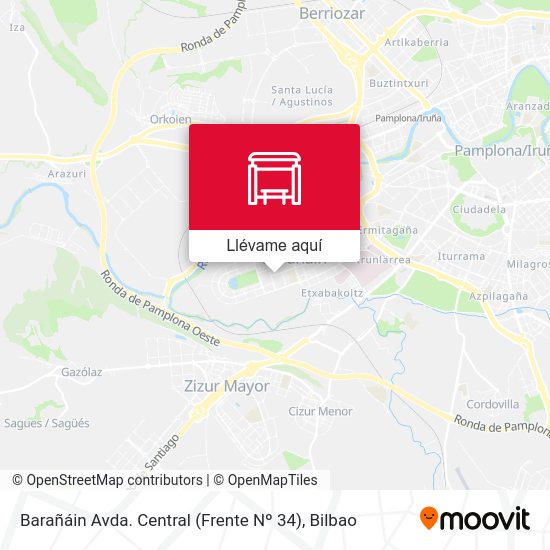Mapa Barañáin Avda. Central (Frente Nº 34)