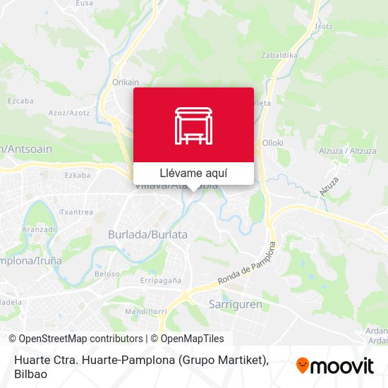 Mapa Huarte Ctra. Huarte-Pamplona (Grupo Martiket)