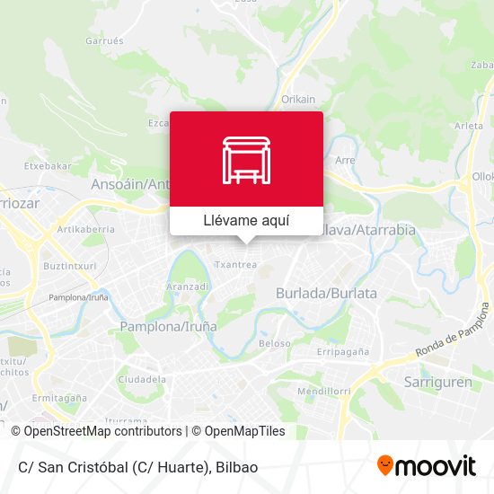 Mapa C/ San Cristóbal (C/ Huarte)