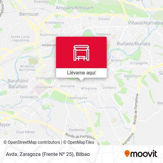 Mapa Avda. Zaragoza (Frente Nº 25)
