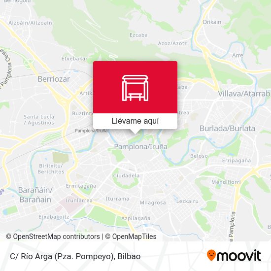 Mapa C/ Río Arga (Pza. Pompeyo)
