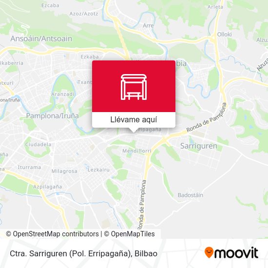 Mapa Ctra. Sarriguren (Pol. Erripagaña)