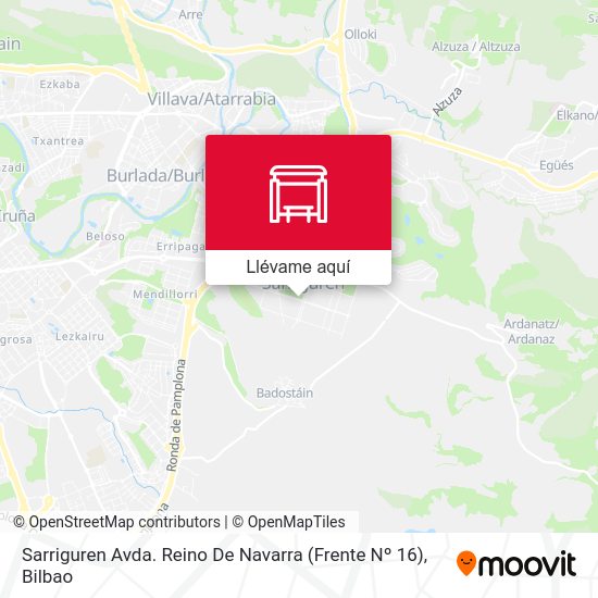 Mapa Sarriguren Avda. Reino De Navarra (Frente Nº 16)