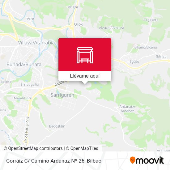 Mapa Gorráiz C/ Camino Ardanaz Nº 26