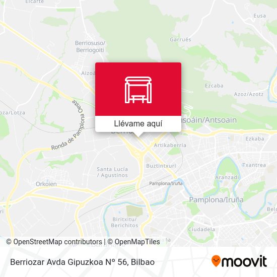 Mapa Berriozar Avda Gipuzkoa Nº 56