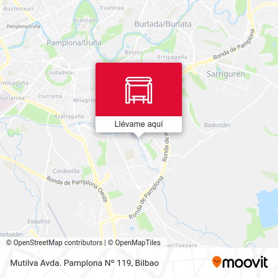 Mapa Mutilva Avda. Pamplona Nº 119
