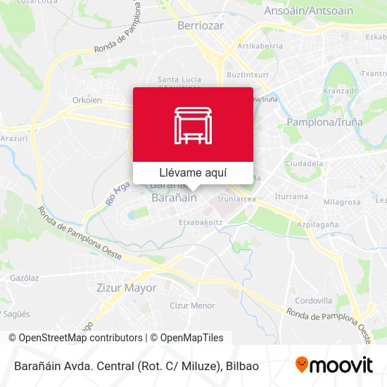 Mapa Barañáin Avda. Central (Rot. C/ Miluze)