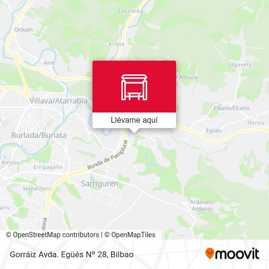 Mapa Gorráiz Avda. Egüés Nº 28