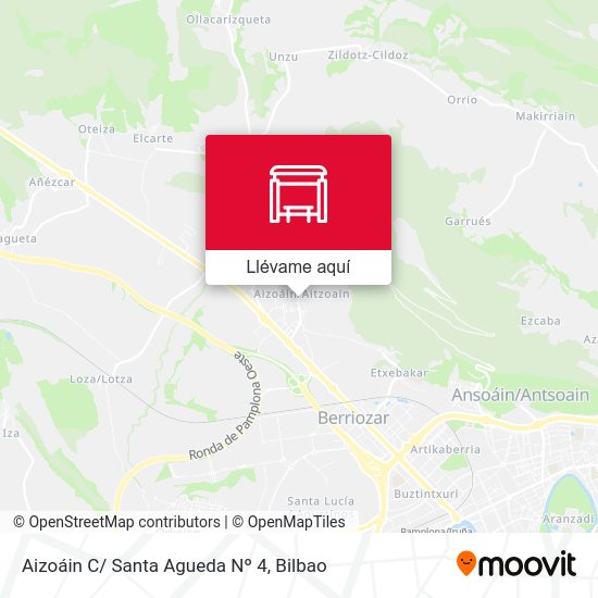 Mapa Aizoáin C/ Santa Agueda Nº 4