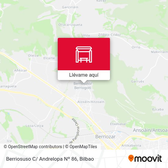 Mapa Berriosuso C/ Andrelopa Nº 86