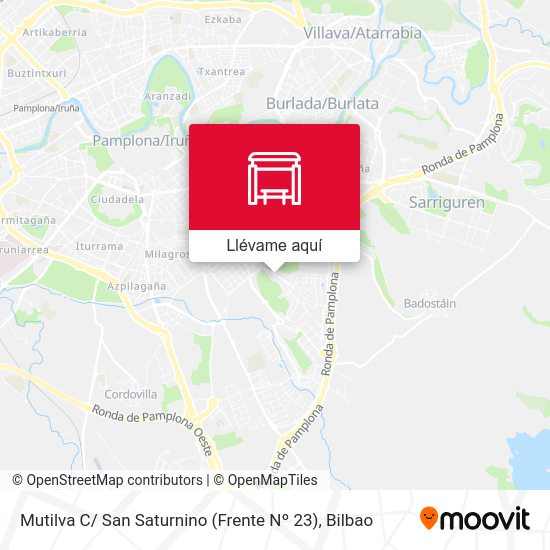 Mapa Mutilva C/ San Saturnino (Frente Nº 23)
