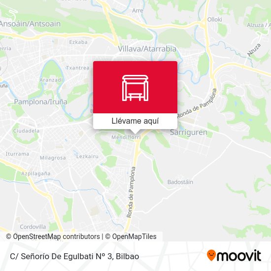 Mapa C/ Señorío De Egulbati Nº 3